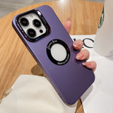 iPhone All Model Cover-Premium Acrylic Invisible Kickstand Case With Lens Protector