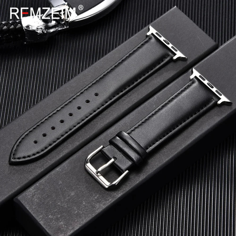 Simple Leather Straps For 42-44-45-49mm